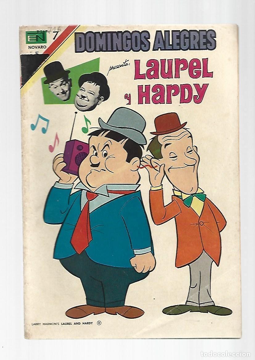 Tebeos: Domingos alegres, 716: Laurel y Hardy., 1967, Novaro, muy buen estado