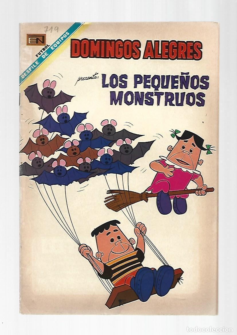 Tebeos: Domingos alegres, 719: los peque&ntilde;os monstruos, 1968, Novaro, buen estado