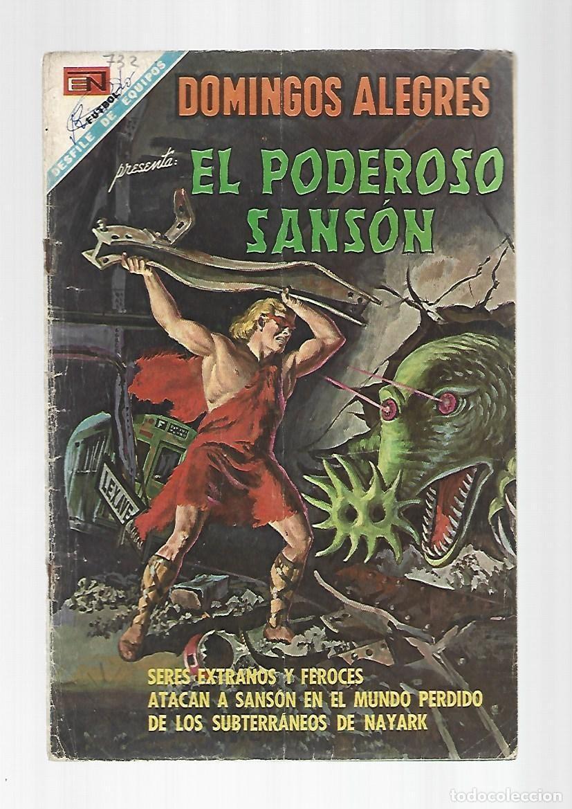 Tebeos: Domingos alegres, 732: el poderoso Sans&oacute;n, 1968, Novaro, buen estado