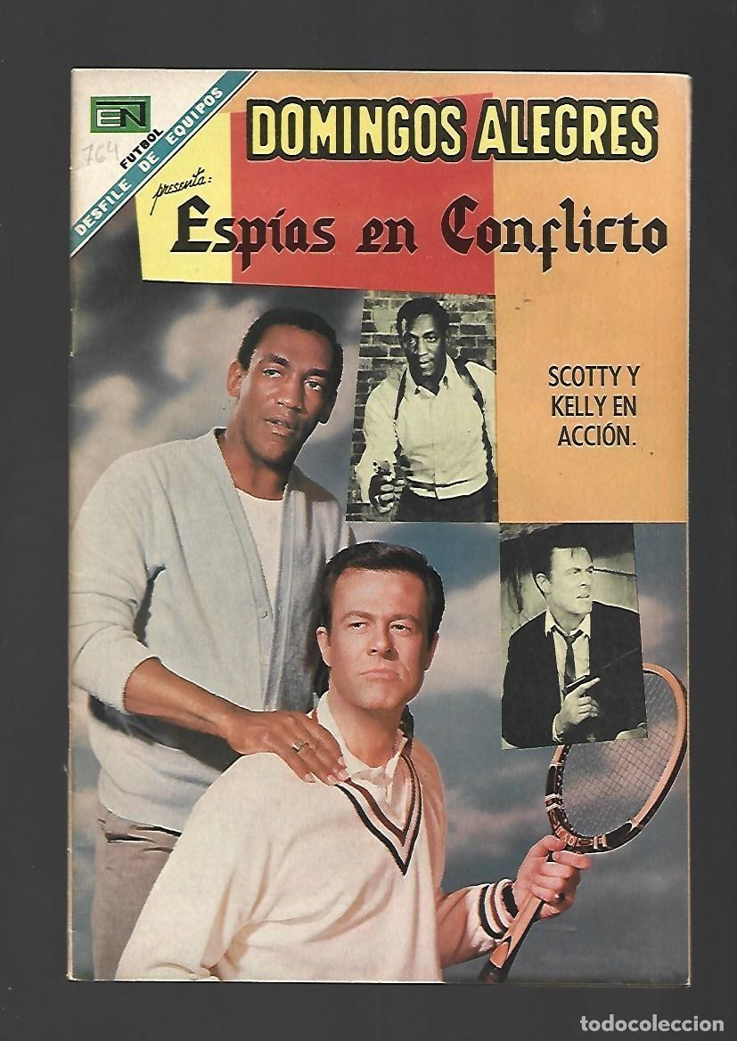 Tebeos: Domingos alegres, 764: esp&iacute;as en conflicto, 1968, Novaro, muy buen estado