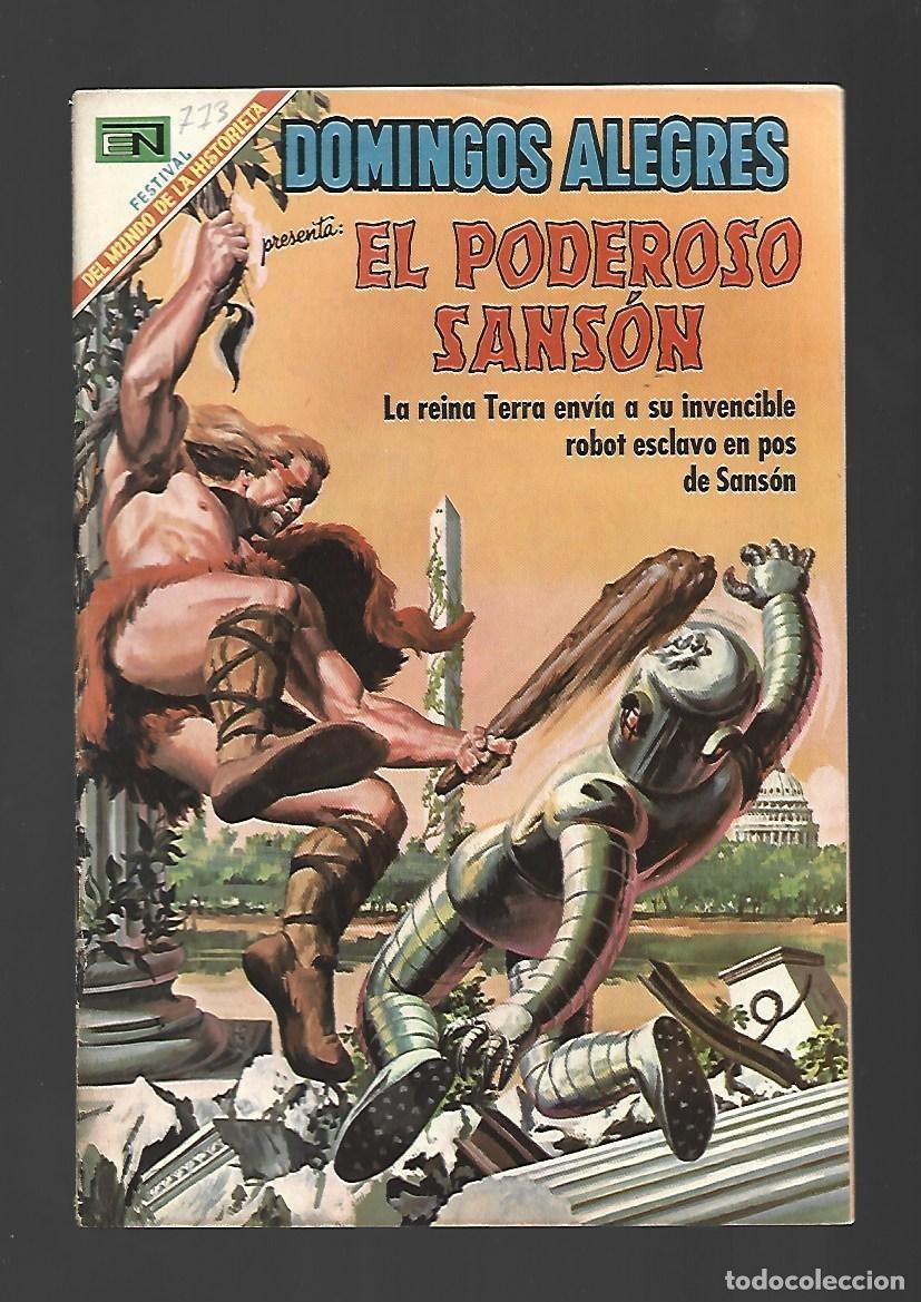Tebeos: Domingos alegres, 773: el poderoso Sans&oacute;n, 1969, Novaro, muy buen estado
