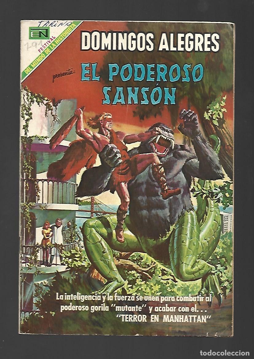 Tebeos: Domingos alegres, 791: el poderoso Sans&oacute;n, 1969, Novaro, muy buen estado
