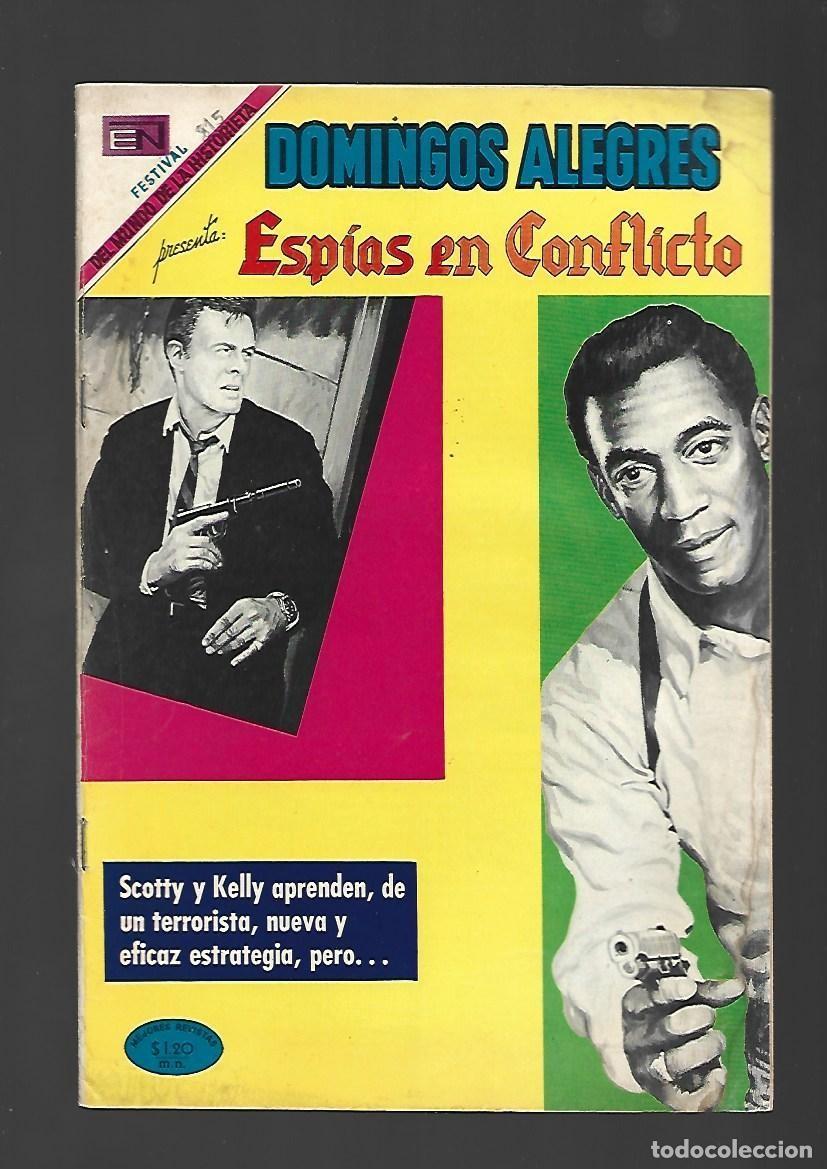 Tebeos: Domingos alegres, 815: esp&iacute;as en conflicto, 1969, Novaro, muy buen estado