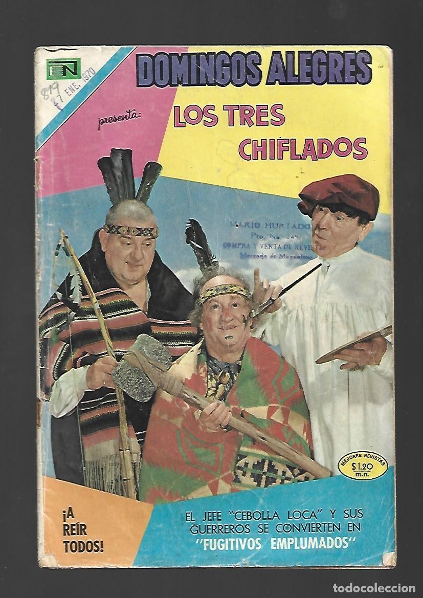 Tebeos: Domingos alegres, 819: los tres chiflados, 1969, Novaro.