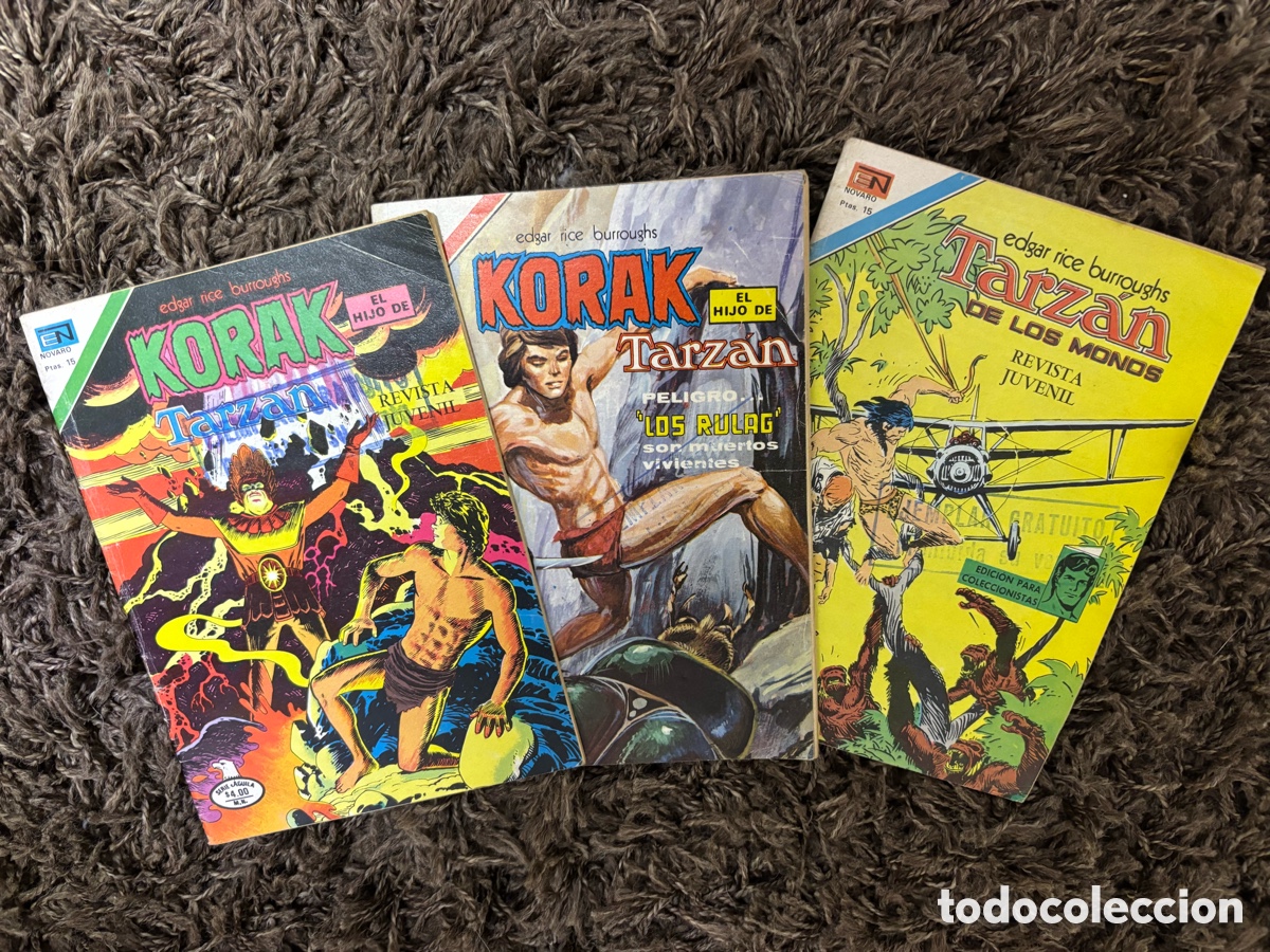 Tebeos: 3 Revistas juveniles Korak y Tarzan