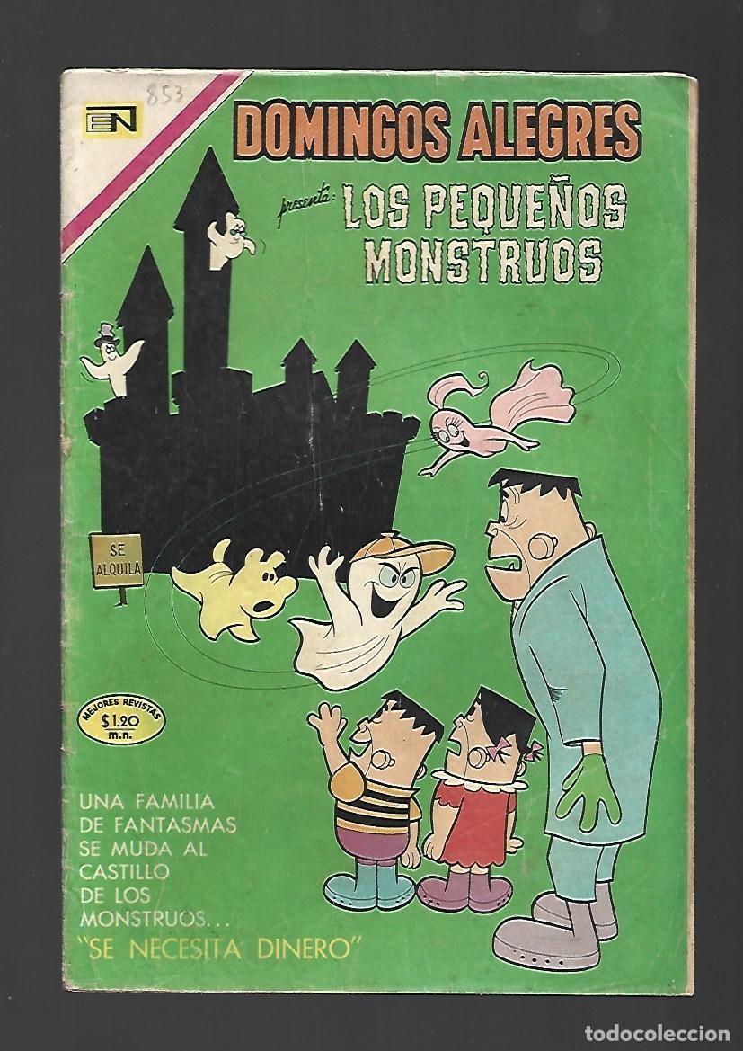 Tebeos: Domingos alegres, 853: los peque&ntilde;os monstruos, 1970, Novaro, muy buen estado