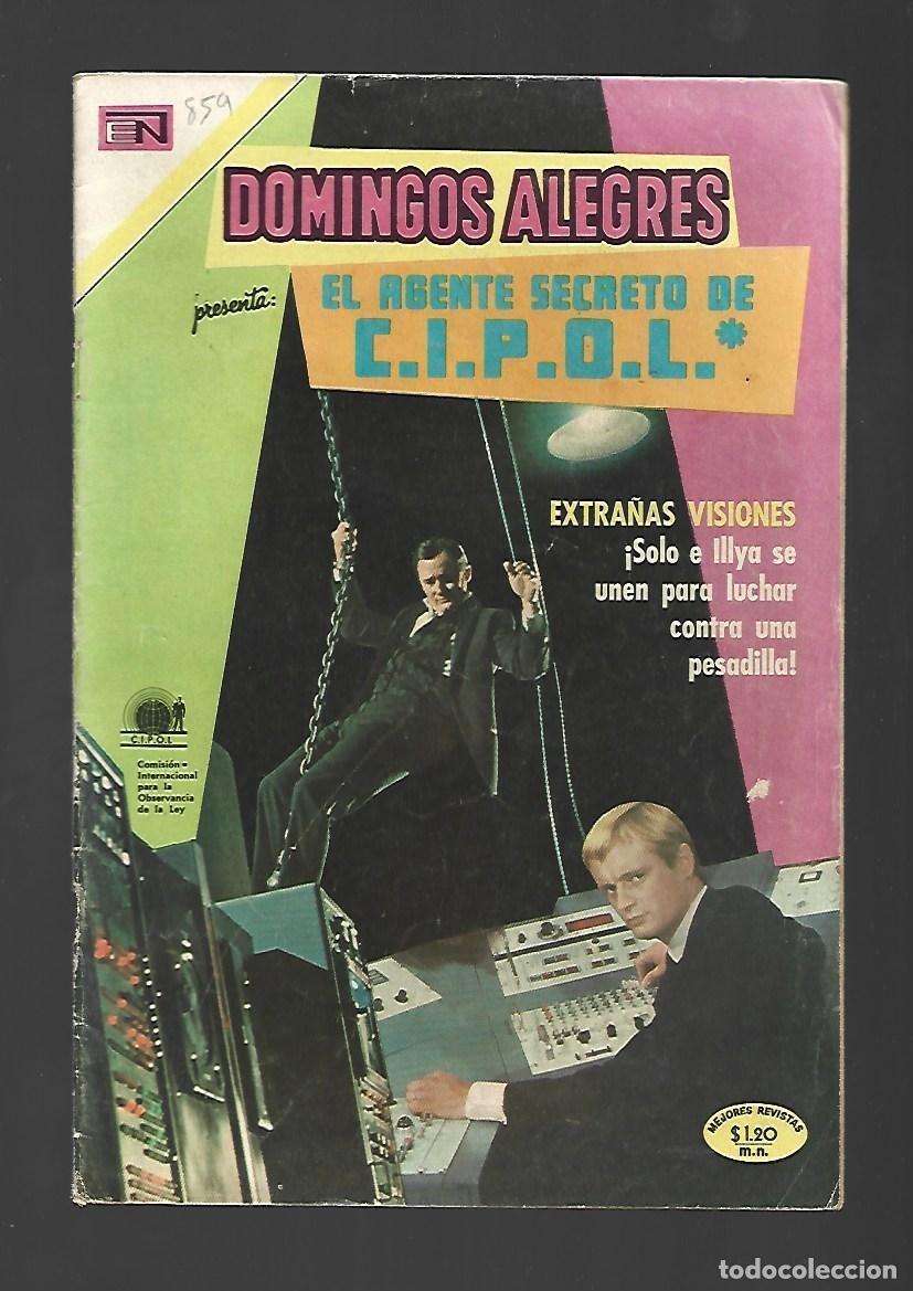 Tebeos: Domingos alegres, 859: el agente secreto de C.I.P.O.L. 1970, Novaro, buen estado