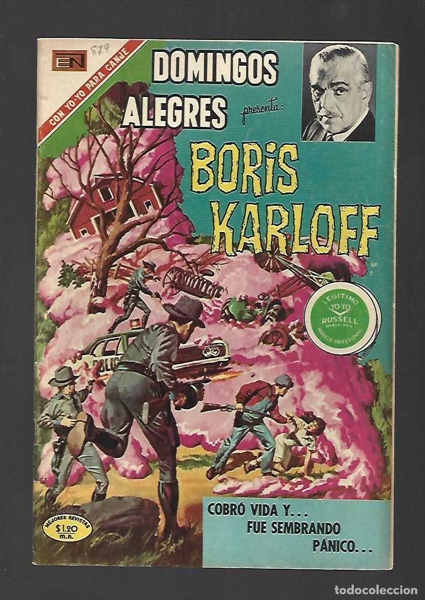 Tebeos: Domingos alegres, 879: Boris Karloff, 1971, Novaro, muy buen estado