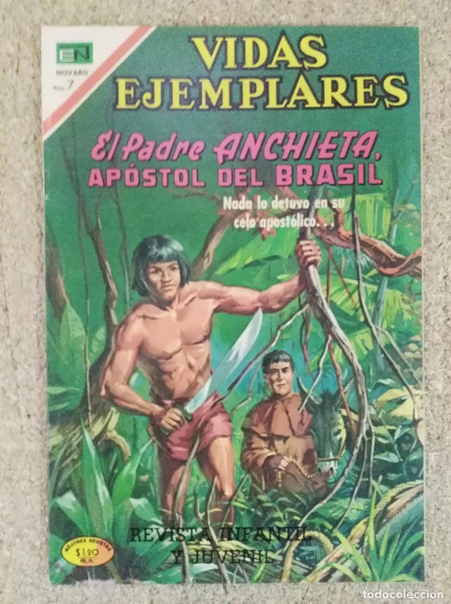 Tebeos: Vidas Ejemplares 328.El Padre Anchieta Apostol del Brasil.Novaro