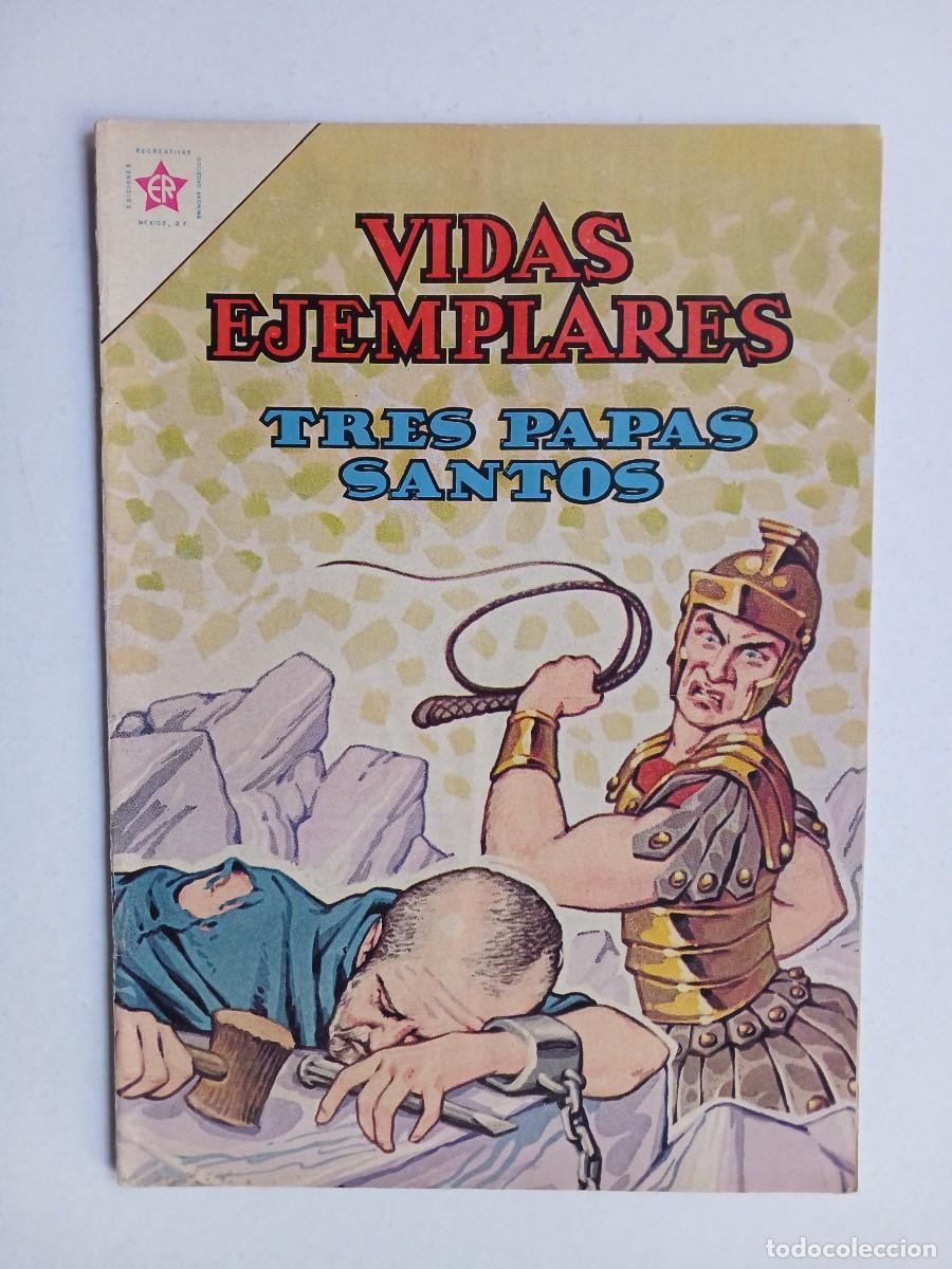 Tebeos: Vidas Ejemplares n&deg; 152 (1963) - Tres Papas Santos! - original editorial Novaro