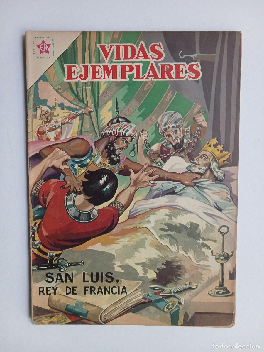 Tebeos: Vidas Ejemplares n&deg; 155 (1963) - San Luis, Rey de Francia! - original editorial Novaro