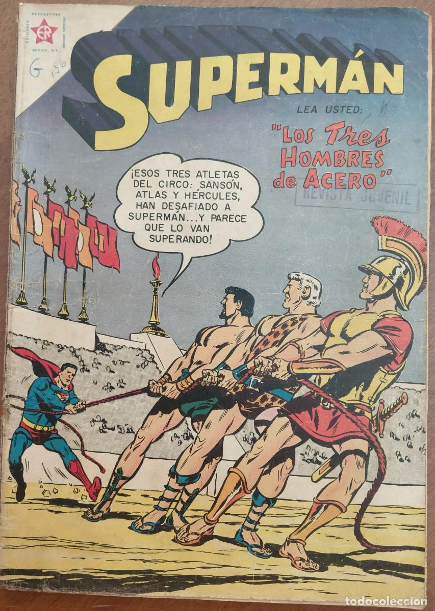 Tebeos: SUPERMAN. E.R. n&uacute;m. 136 ORIGINAL (EDITORIAL NOVARO. M&Eacute;XICO - 1958) 18x25,5