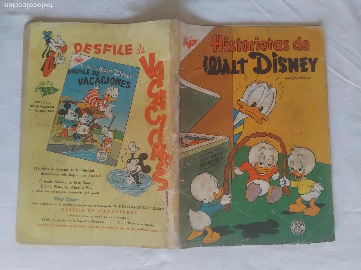 Tebeos: HISTORIETAS DE WALT DISNEY N&ordm; 46. SEA NOVARO 1953