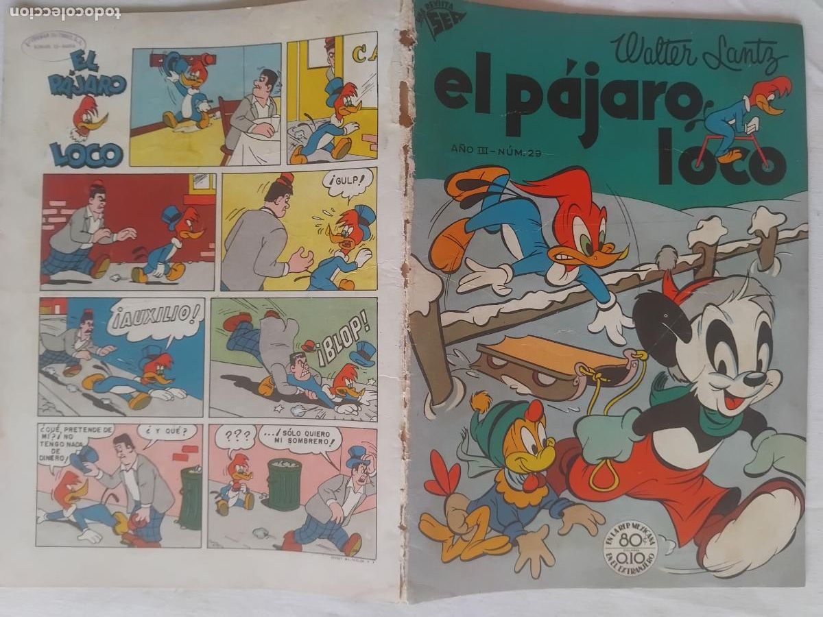Tebeos: EL PAJARO LOCO.N&ordm; 29. SEA NOVARO 1952.