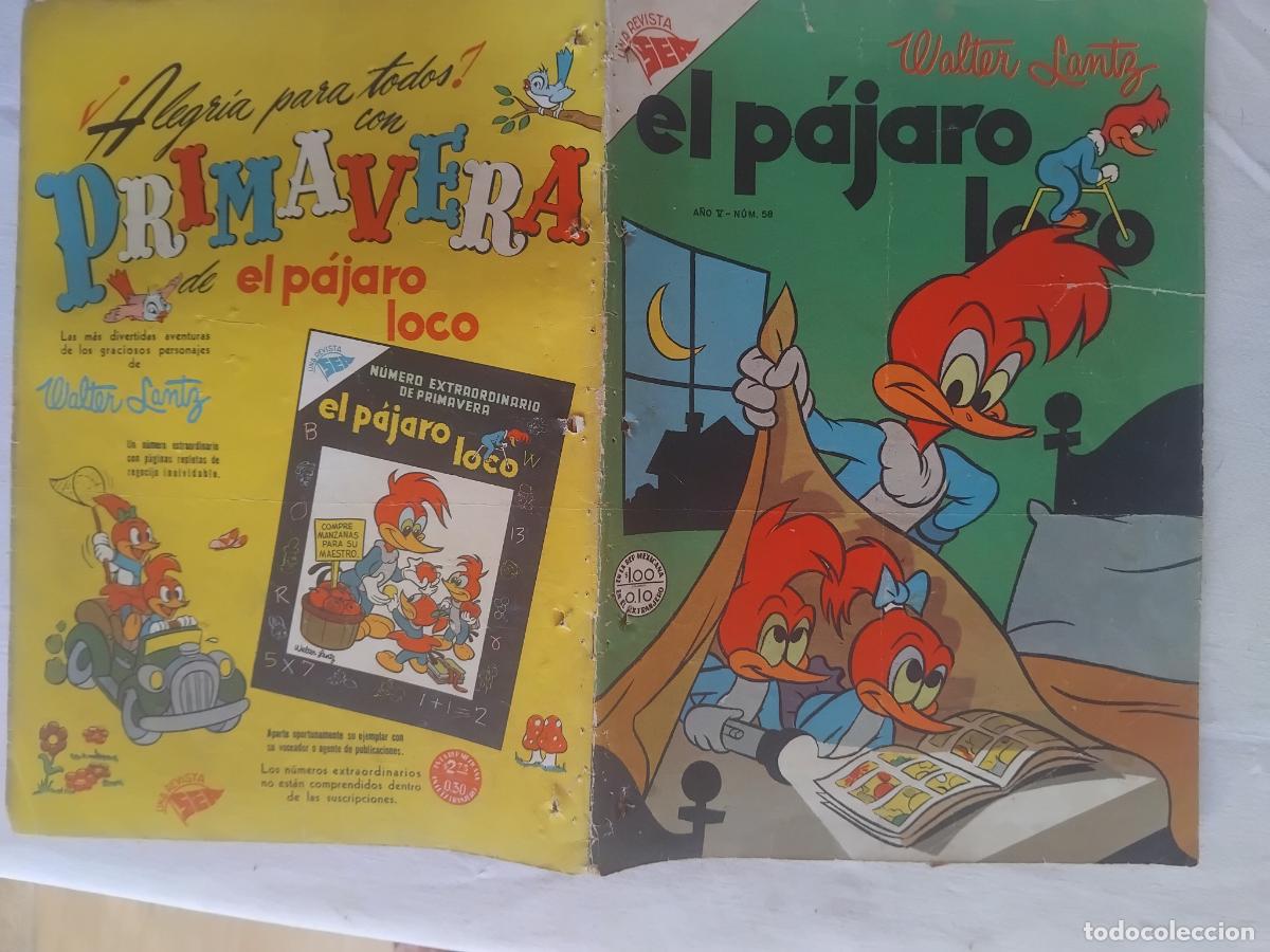Tebeos: EL PAJARO LOCO.N&ordm; 58. SEA NOVARO 1955.