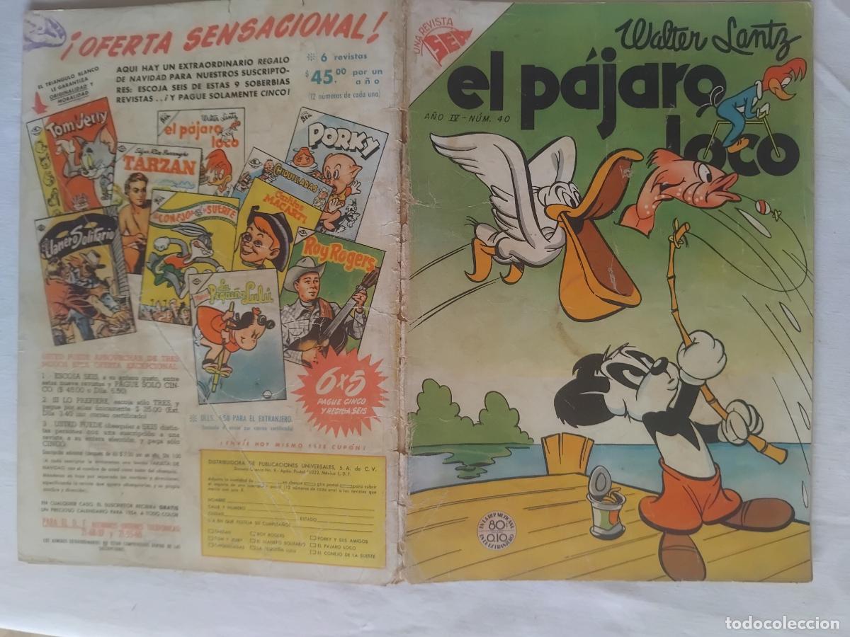 Tebeos: EL PAJARO LOCO.N&ordm; 40. SEA NOVARO 1953.