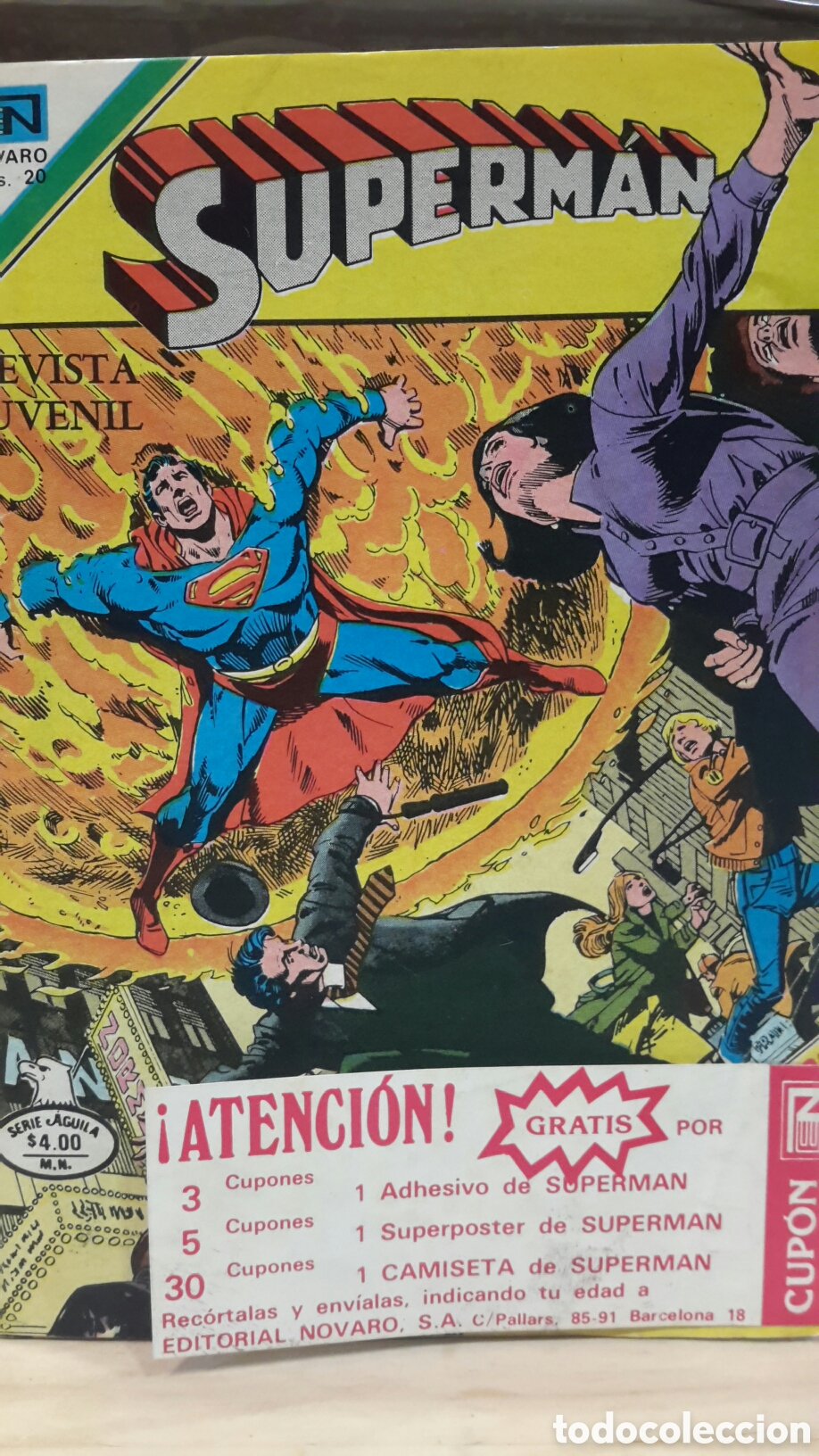 Tebeos: Superman. Novaro. Serie &Aacute;guila. N&deg;2-1196