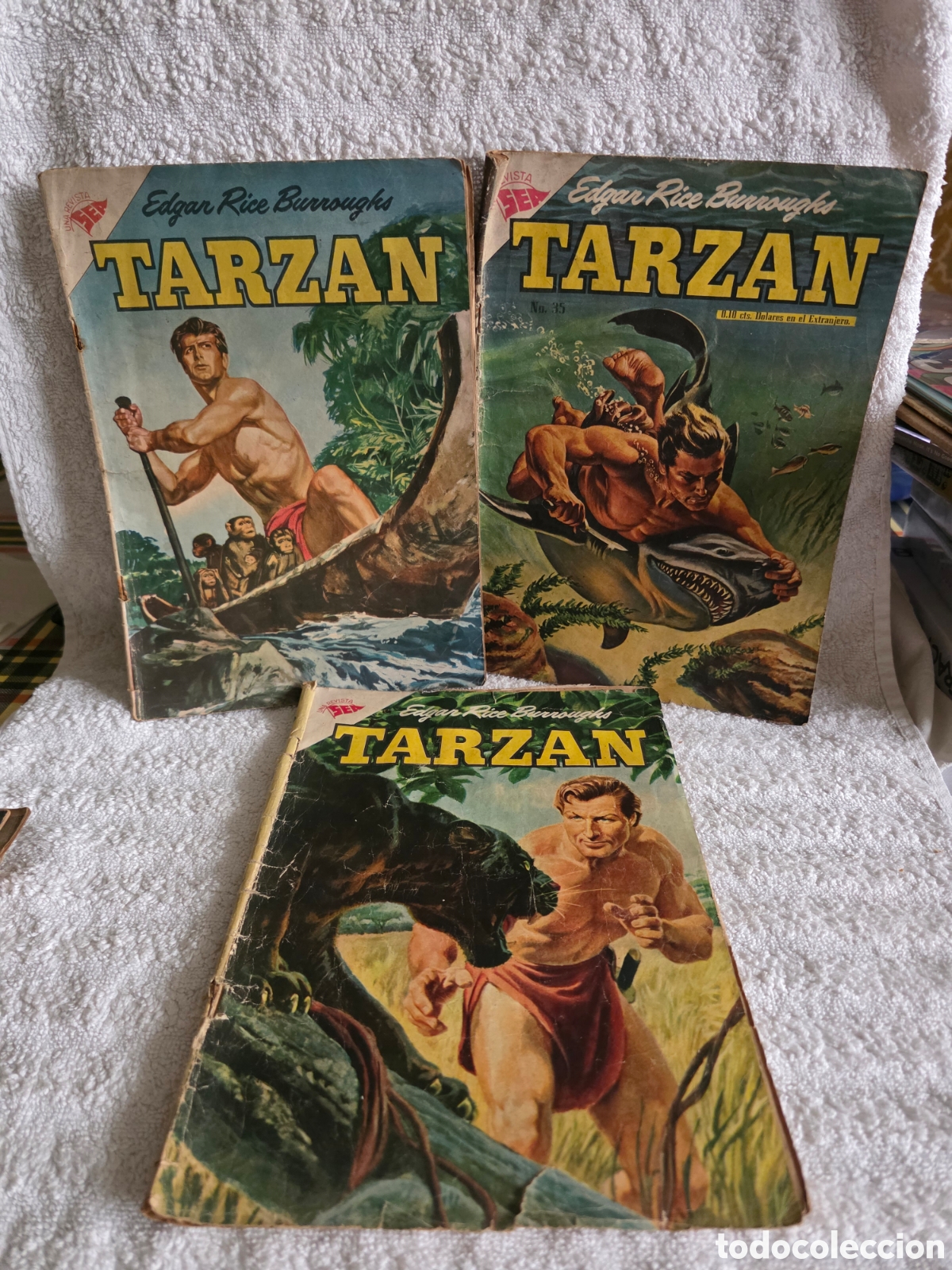Tebeos: TARZ&Aacute;N 3 MAGN&Iacute;FICOS EJEMPLARES DE NOVARO