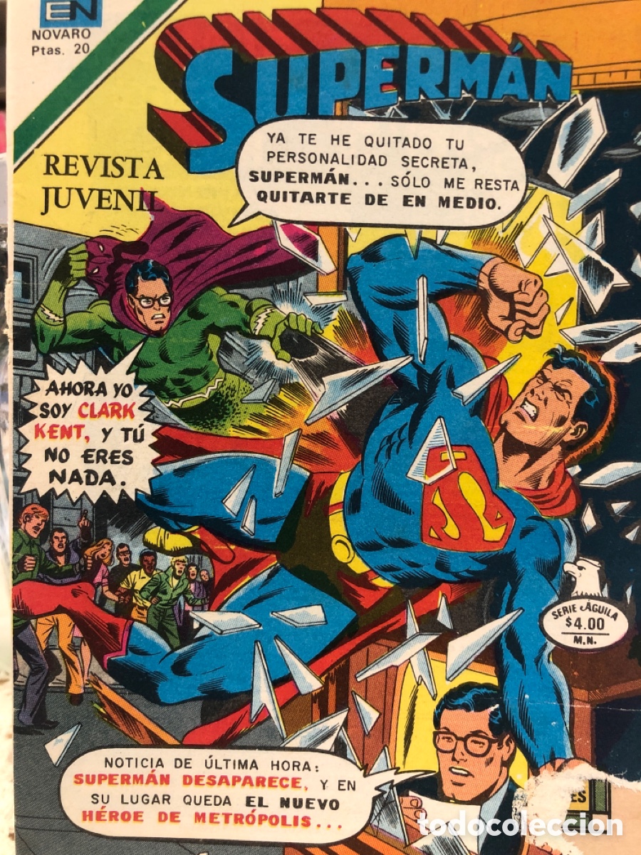 Tebeos: Superman. Novaro, Serie &Aacute;guila, N&ordm; 2-1190