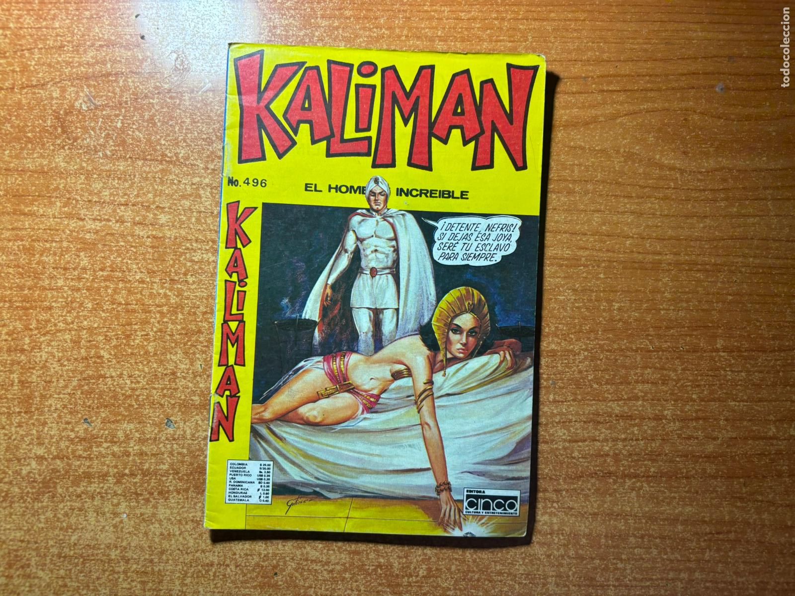 Tebeos: KALIMAN EL HOMBRE INCREIBLE N&ordm; 496 EDICIONES CINCO