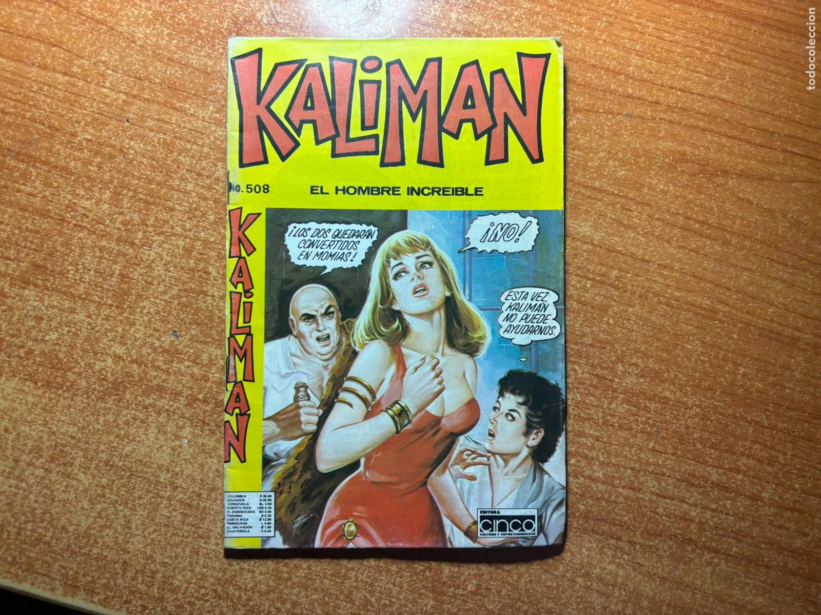 Tebeos: KALIMAN EL HOMBRE INCREIBLE N&ordm; 508 EDICIONES CINCO