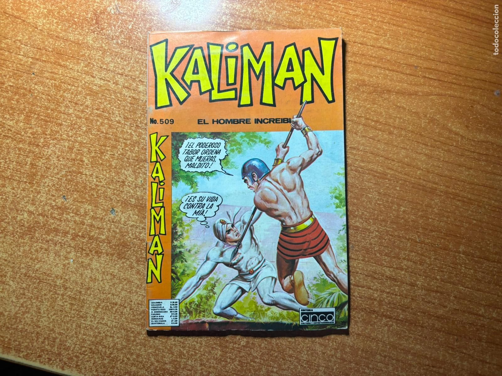 Tebeos: KALIMAN EL HOMBRE INCREIBLE N&ordm; 509 EDICIONES CINCO