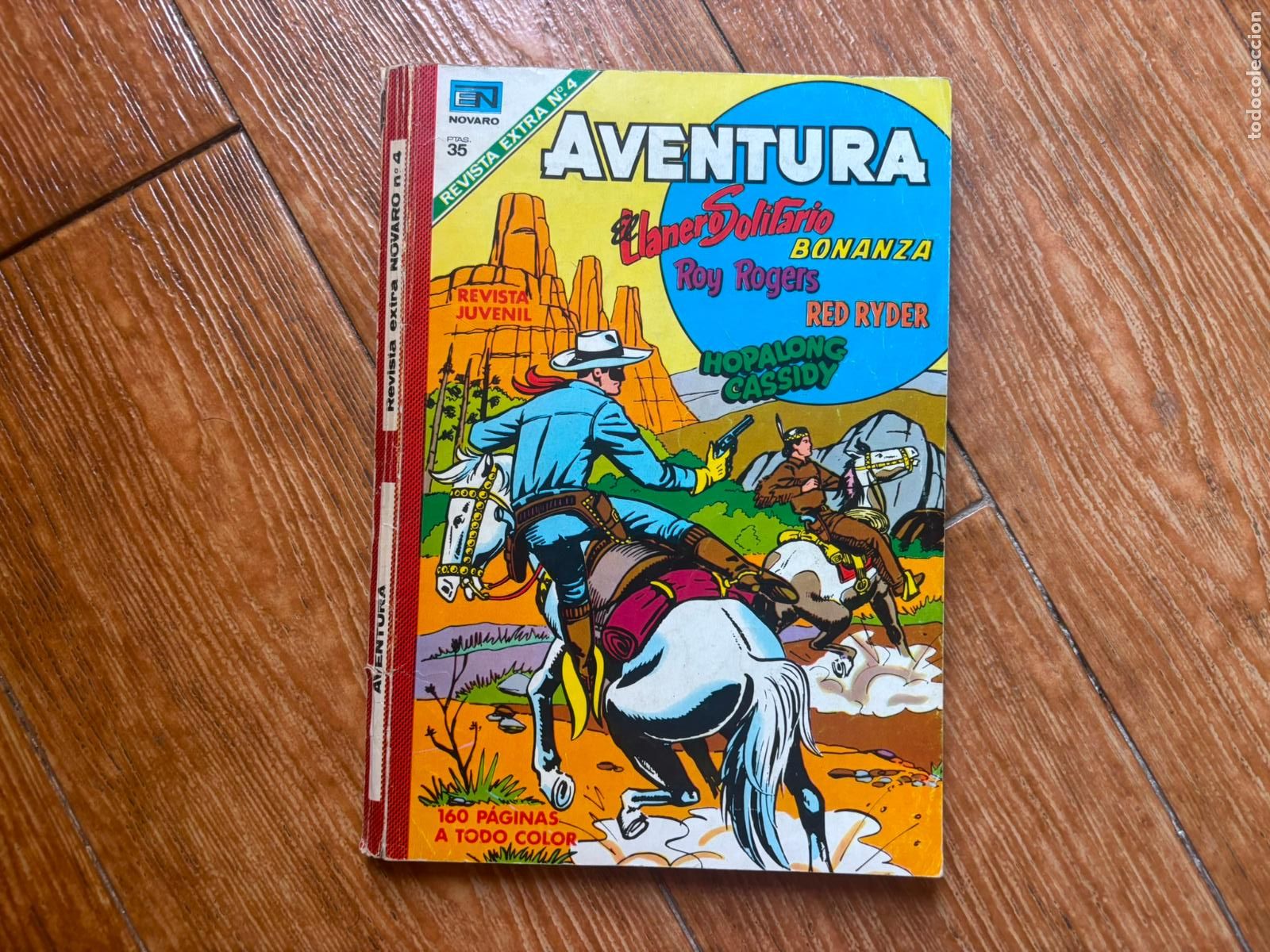 Tebeos: REVISTA EXTRA N&ordm; 4 AVENTURA CON LLANERO SOLITARIO, BONANZA, ROY ROGERS, RED RYDER EDITORIAL NOVARO