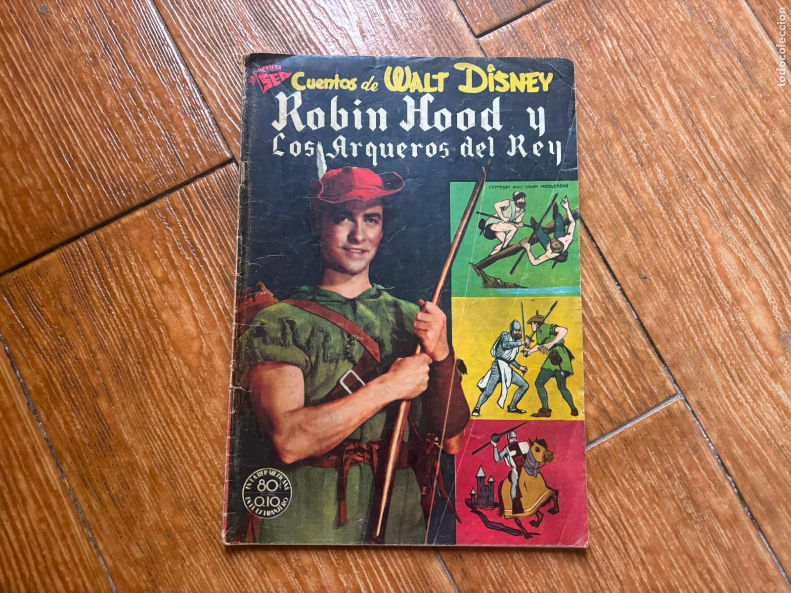 Tebeos: CUENTOS DE WALT DISNEY NUMERO EXTRAORDINARIO 1953 ROBIN HOOD Y LOS ARQUEROS DEL REY EDITORIAL NOVARO