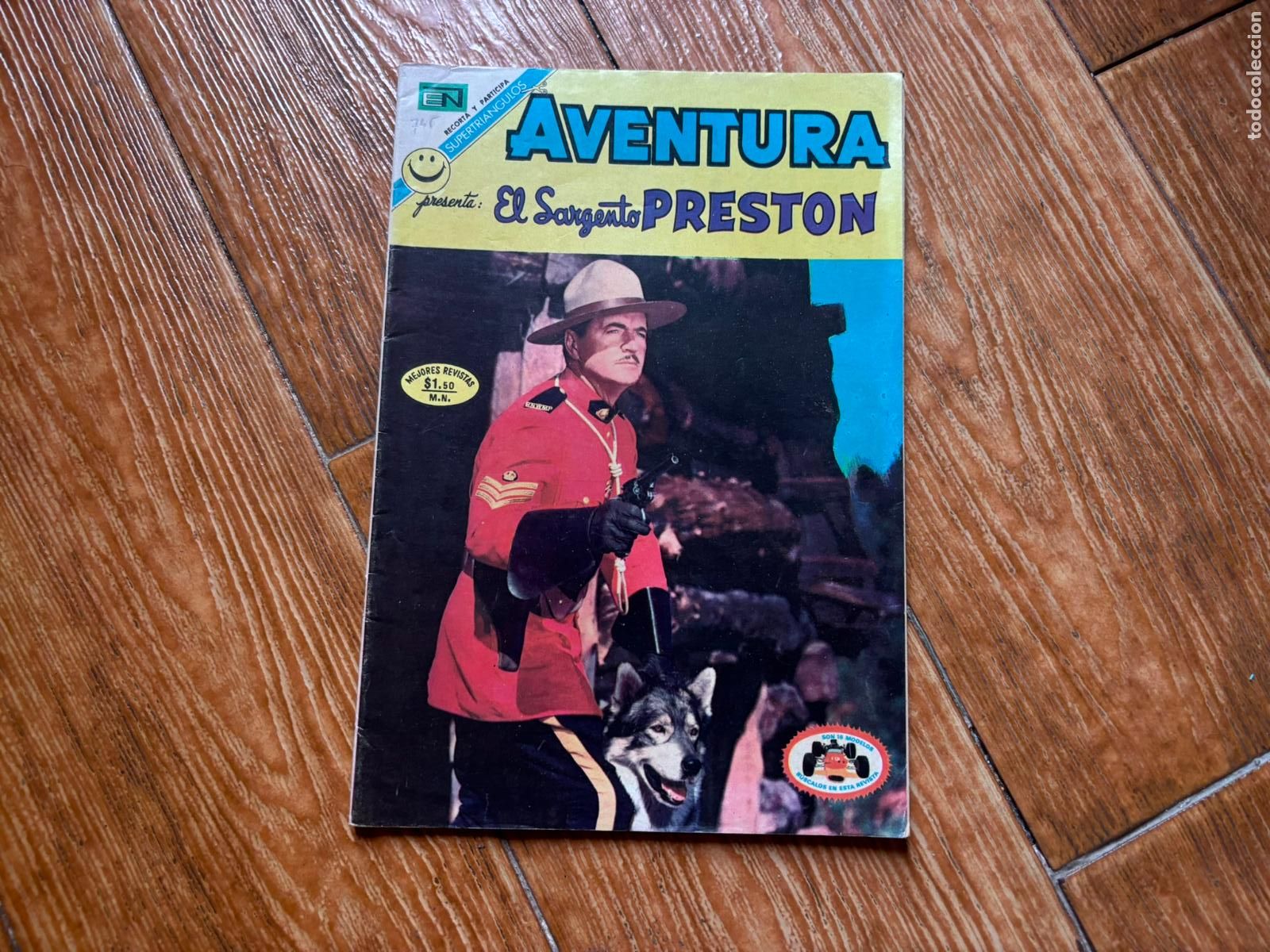 Tebeos: AVENTURA N&ordm; 745 SARGENTO PRESTON DE LA POLICIA MONTADA DEL CANADA EDITORIAL NOVARO