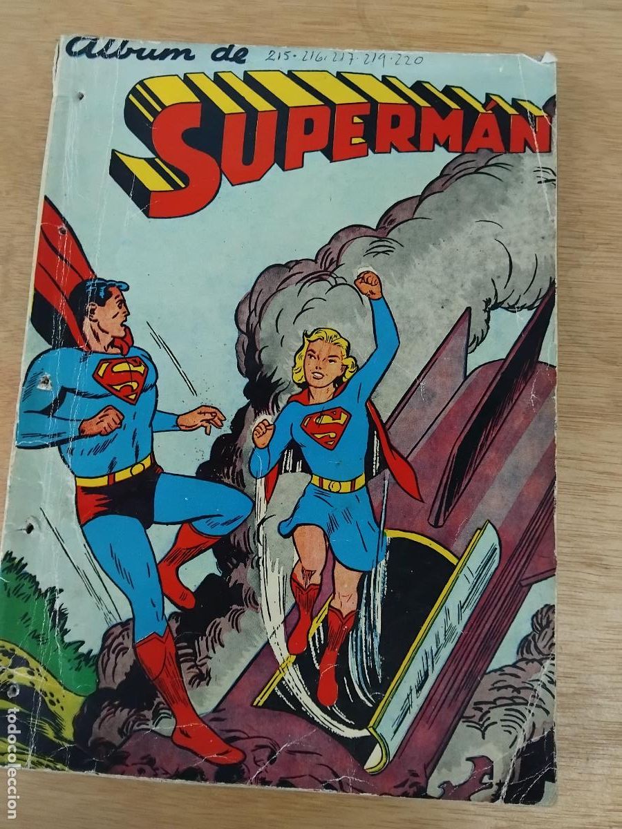 Tebeos: SUPERMAN COLECCION DE ALBUMES INFANTILES N&ordm; 58. ( CONTIENE N&ordm; 215. 216, 217, 219, 220) NOVARO.
