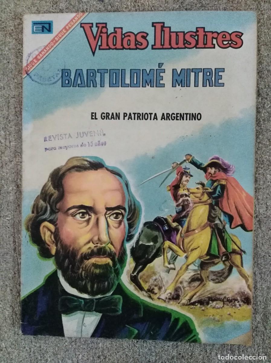 Tebeos: Vidas Ilustres 158.Bartolome Mitre.Editorial Novaro