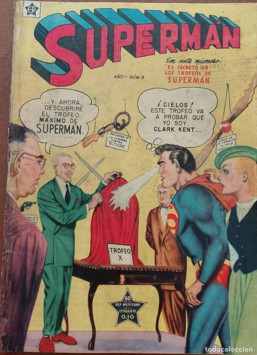 Tebeos: SUPERMAN. E.R. n&uacute;m. 9 ORIGINAL (EDITORIAL NOVARO. M&Eacute;XICO - 1952)