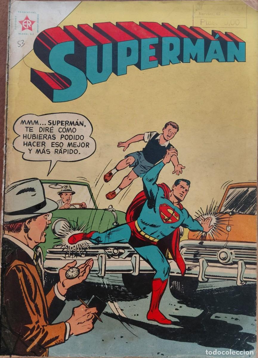Tebeos: SUPERMAN. E.R. n&uacute;m. 53 ORIGINAL (EDITORIAL NOVARO. M&Eacute;XICO - 1955) 18x25,5