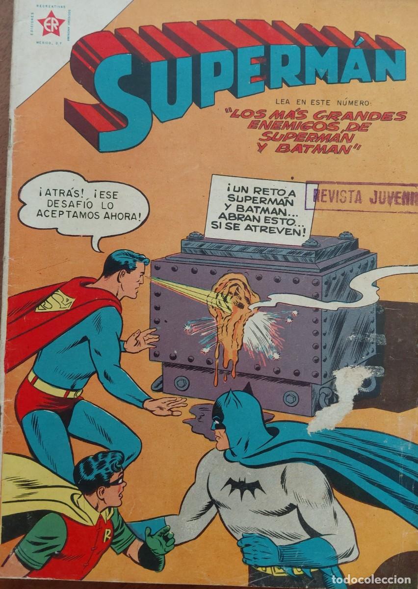 Tebeos: SUPERMAN. E.R. n&uacute;m. 126 ORIGINAL (EDITORIAL NOVARO. M&Eacute;XICO - 1958) 18x25,5