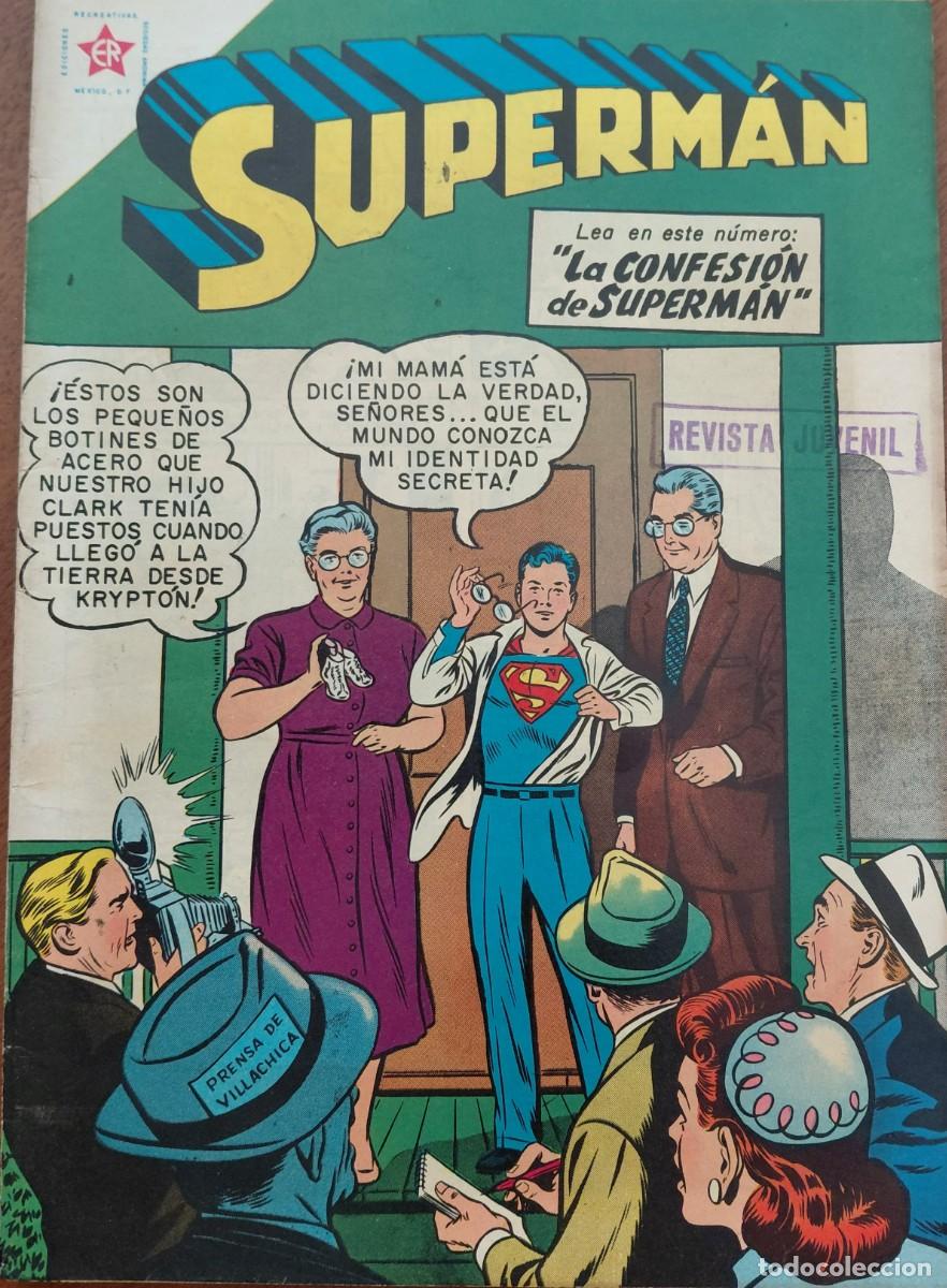 Tebeos: SUPERMAN. E.R. n&uacute;m. 159 ORIGINAL (EDITORIAL NOVARO. M&Eacute;XICO - 1958) 18x25,5