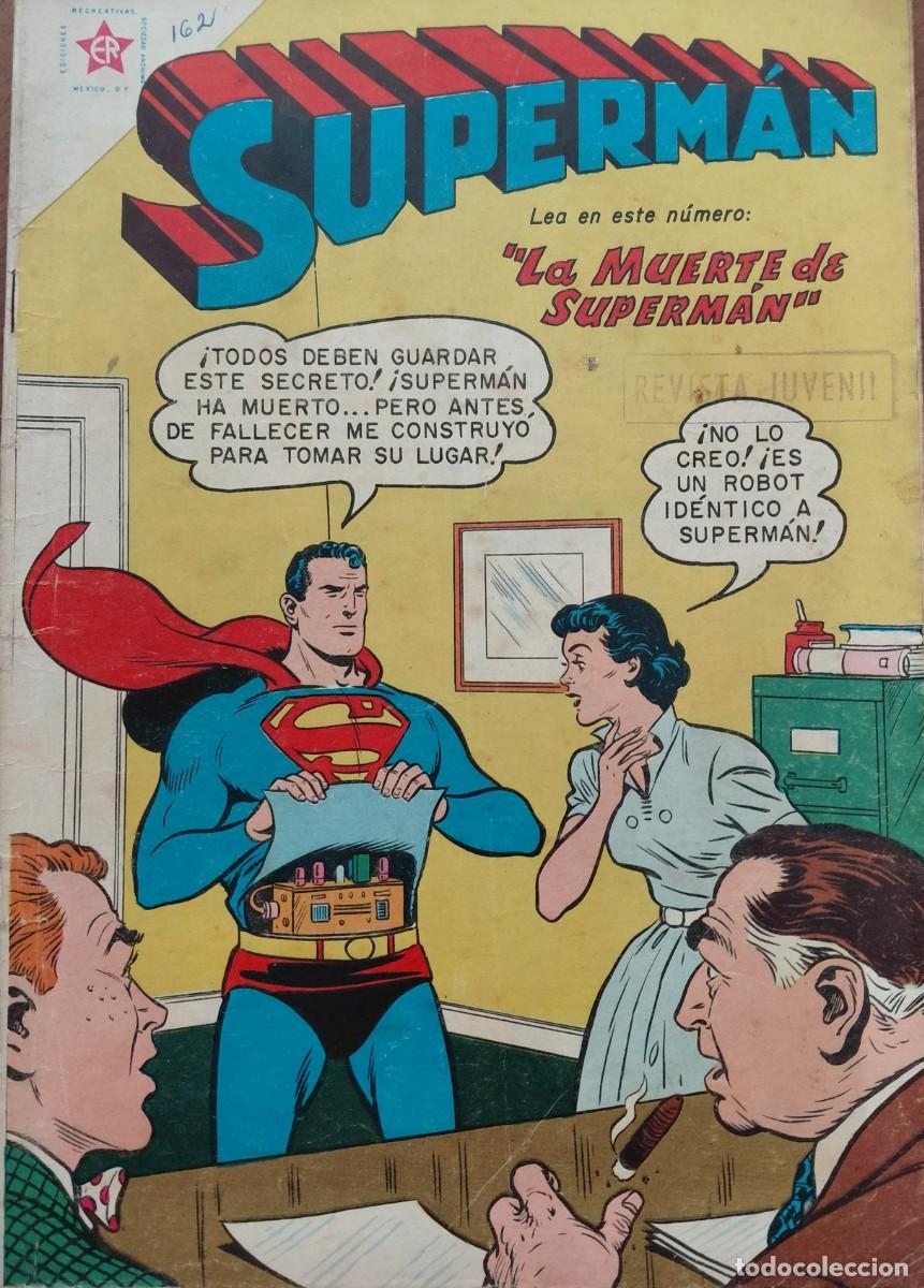 Tebeos: SUPERMAN. E.R. n&uacute;m. 162 ORIGINAL (EDITORIAL NOVARO. M&Eacute;XICO - 1958) 18x25,5