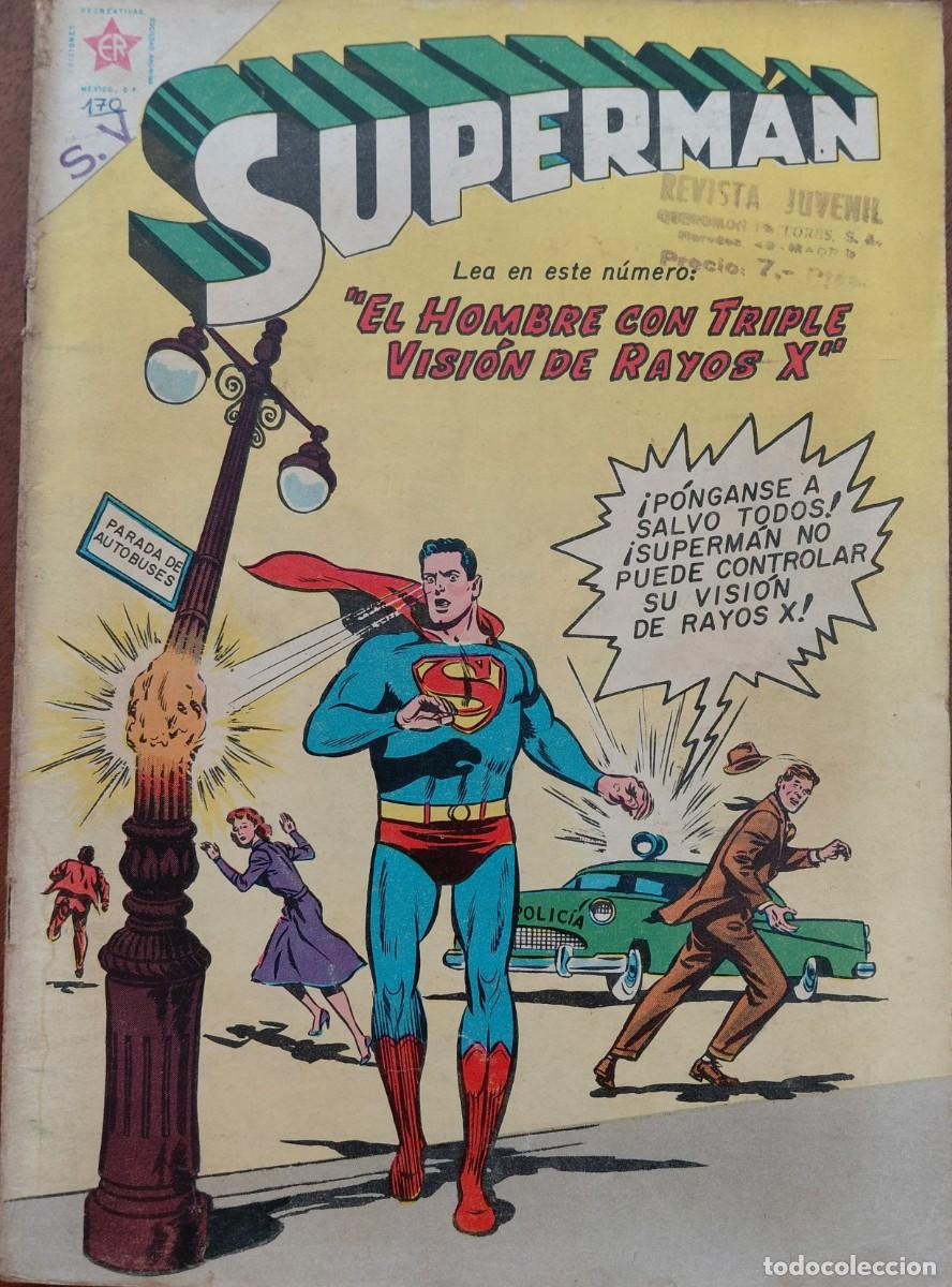 Tebeos: SUPERMAN. E.R. n&uacute;m. 170 ORIGINAL (EDITORIAL NOVARO. M&Eacute;XICO - 1959) 18x25,5