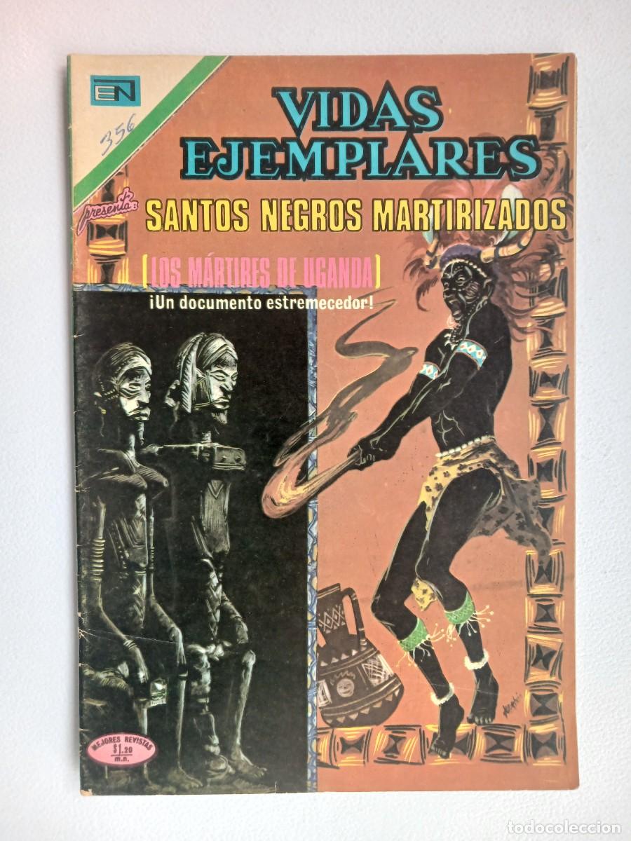 Tebeos: Vidas Ejemplares n&deg; 356 (1971) - Santos Negros martirizados! - original editorial Novaro