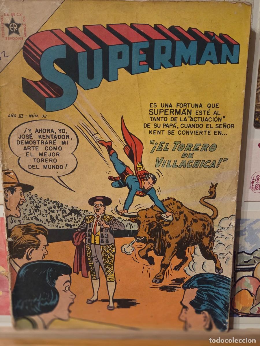 Tebeos: SUPERMAN EDITORIAL NOVARO N&ordm; 32 15 JULIO 1954(USA ADVENTURE COMICS 188 A&Ntilde;O 1953)