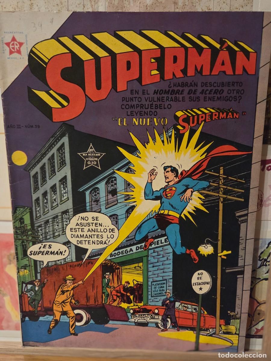 Tebeos: SUPERMAN EDITORIAL NOVARO N&ordm; 39 j1 Noviembre 1954(USA Action Comics 181 a&ntilde;o 1953