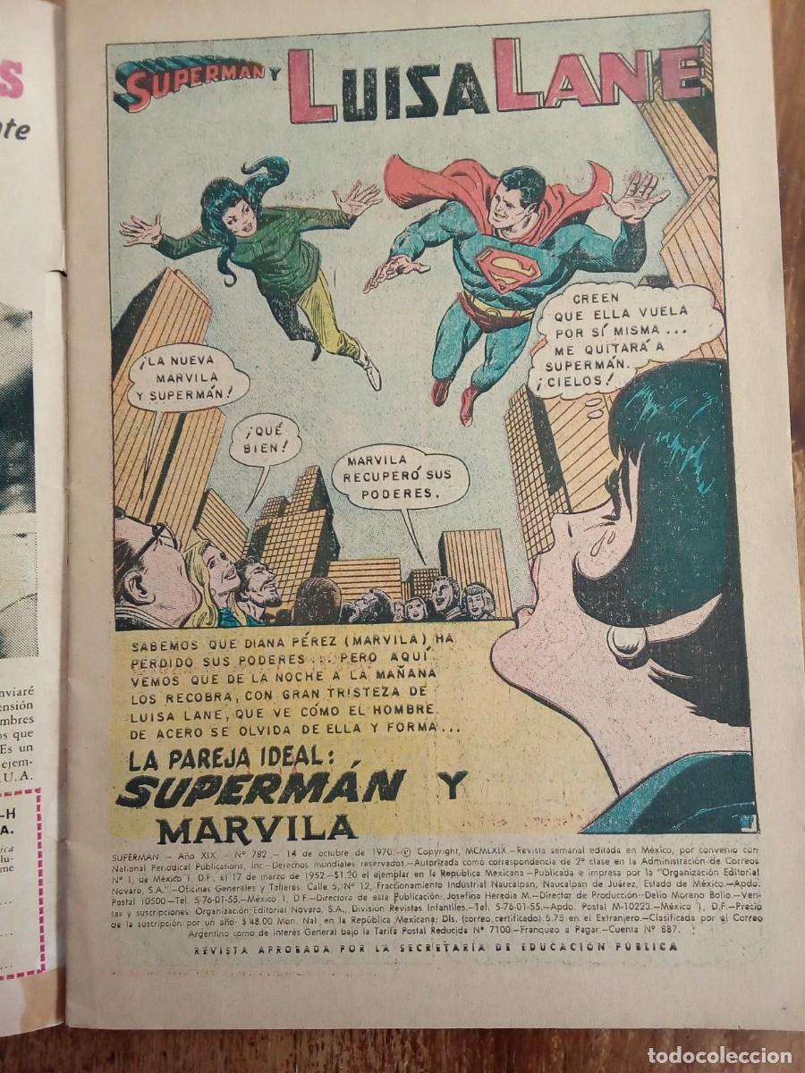 Tebeos: Superman n&uacute;mero 782 editorial Novaro. - Foto 4