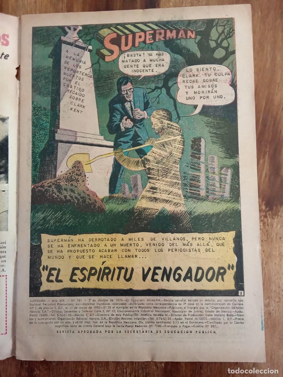 Tebeos: Superman n&uacute;mero 781 editorial Novaro. - Foto 5