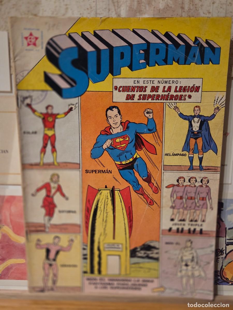 Tebeos: SUPERMAN EDITORIAL NOVARO N&ordm; 396 22 MAYO 1963(USA ADVENTURE COMICS 300 1962)