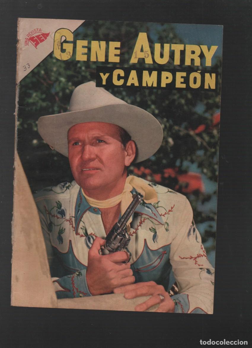 Tebeos: GENE AUTRY Y CAMPEON. N.&ordm; 33. A&Ntilde;O III. UNA REVISTA SEA. EDITORIAL NOVARO. DICIEMBRE 1956
