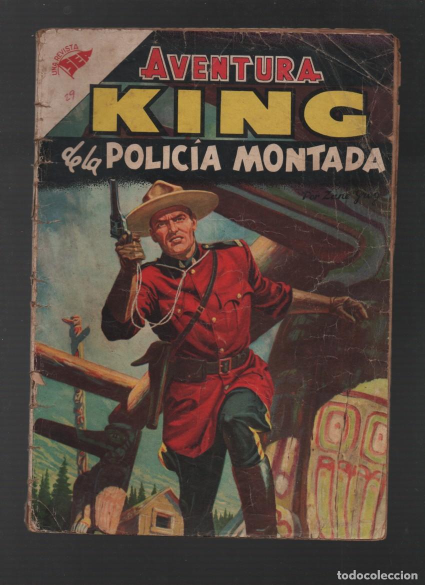 Tebeos: AVENTURA, N.&ordm; 29. A&Ntilde;O III. KING DE LA POLICIA MONTADA. REVISTA SEA. EDITORIAL NOVARO. FEBRERO 1956