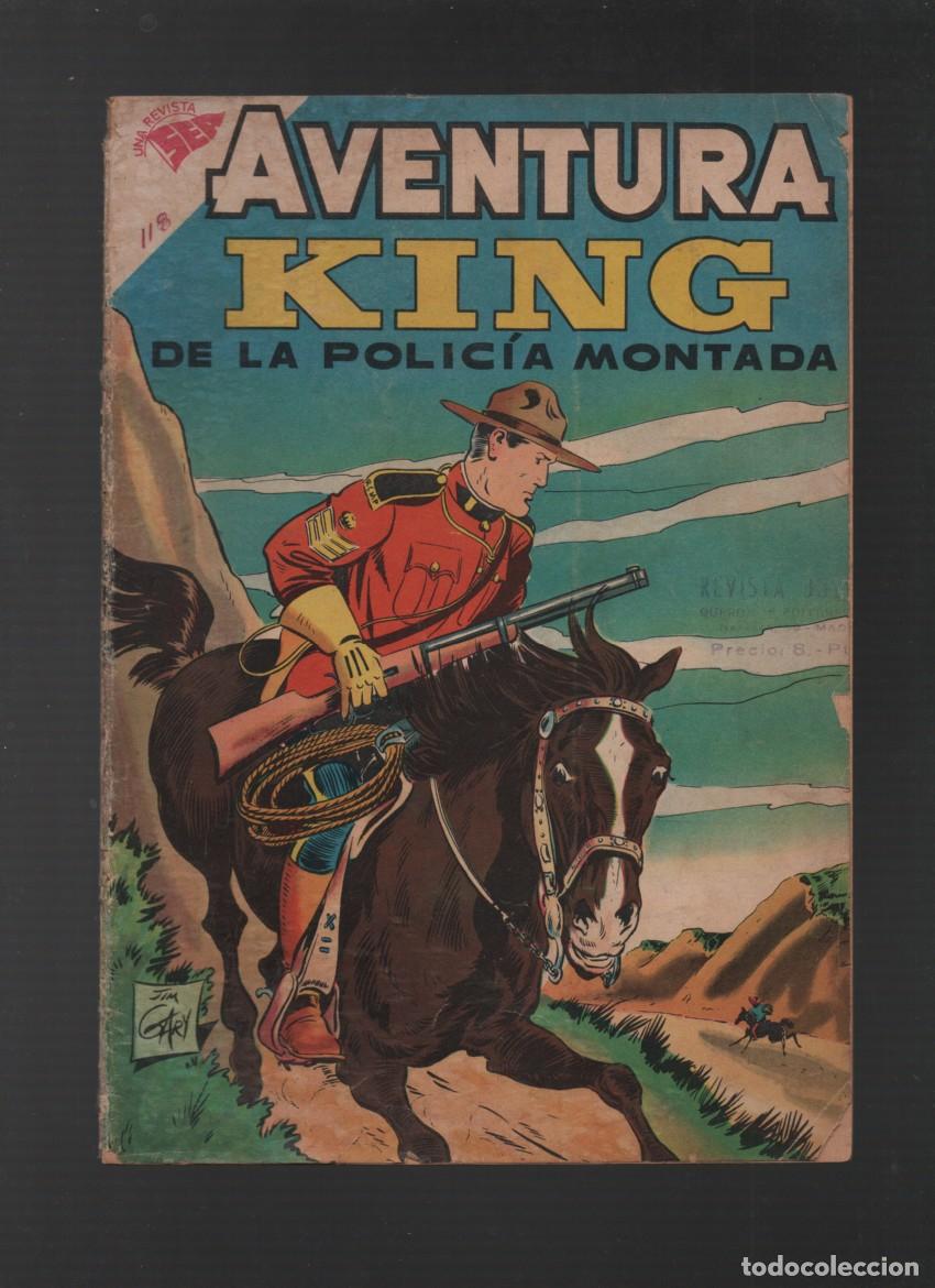 Tebeos: AVENTURA, N.&ordm; 118. A&Ntilde;O VI. KING DE LA POLICIA MONTADA. REVISTA SEA. EDITORIAL NOVARO. OCTUBRE 1959