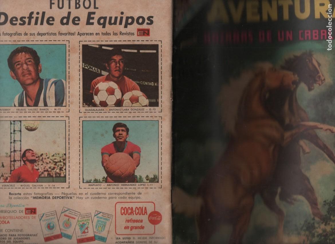 Tebeos: AVENTURA, N.&ordm; 573. A&Ntilde;O XVI. HAZA&Ntilde;AS DE UN CABALLO. FUTBOL DESFILE DE EQUIPOS. NOVARO. DICIEMBRE 1968