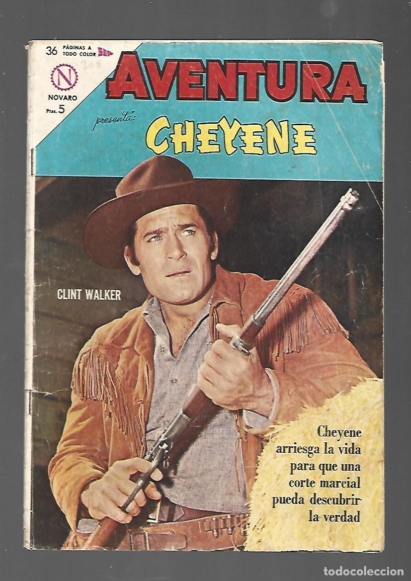 Tebeos: Aventura, 308: Cheyene, 1963, Novaro