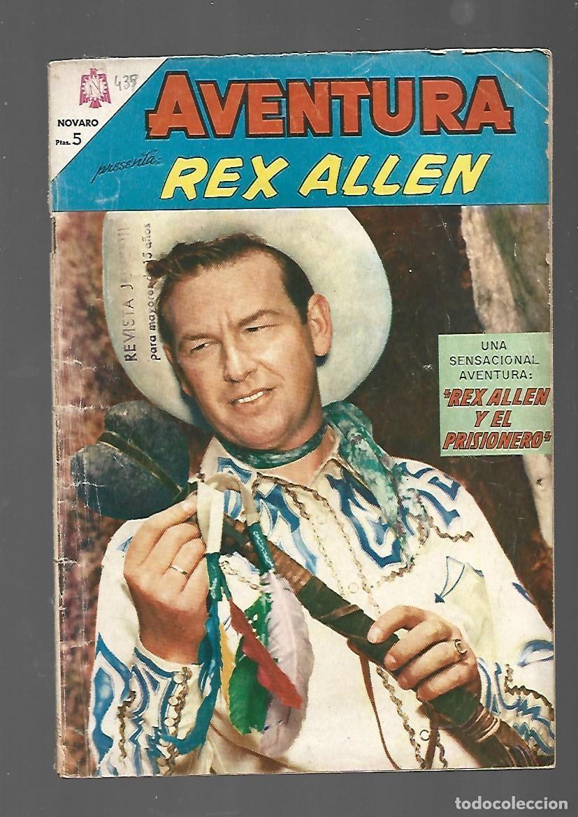 Tebeos: Aventura, 439: Rex Allen, 1966, Novaro.