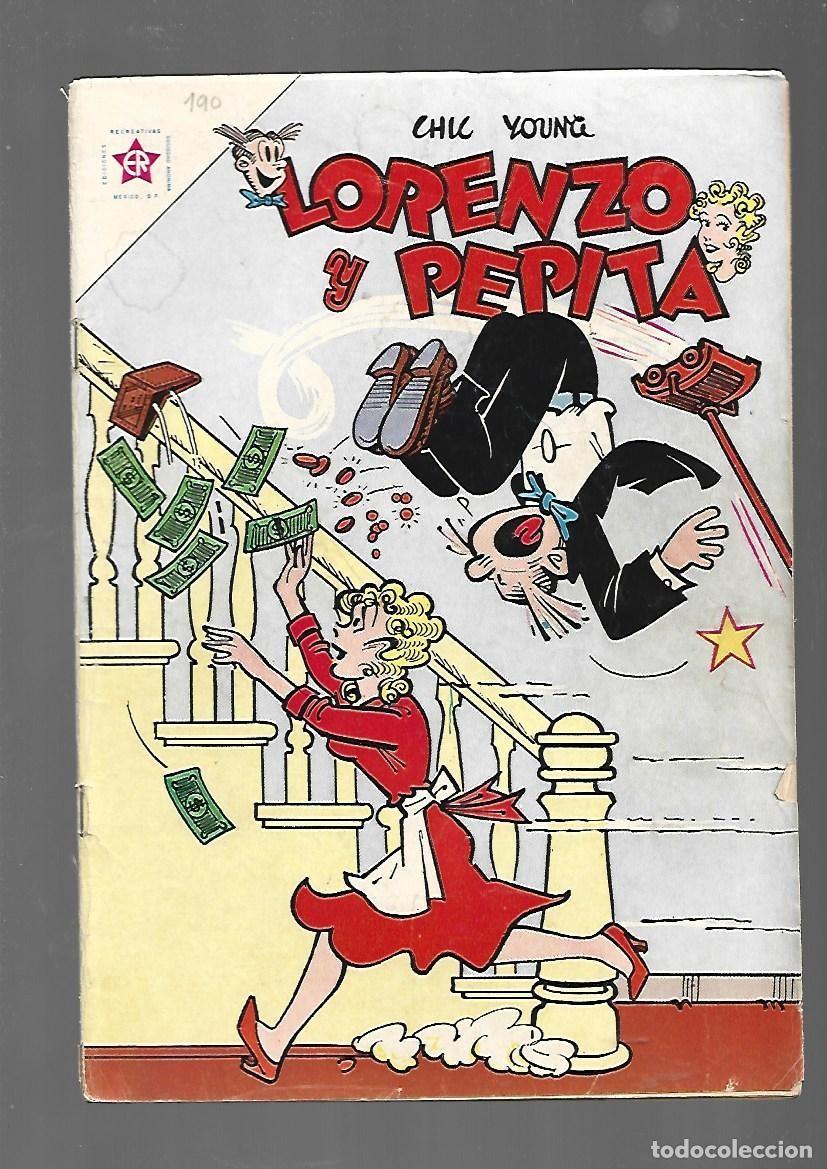 Tebeos: Lorenzo y Pepita, 190, 1962, Ediciones Recreativas, muy buen estado